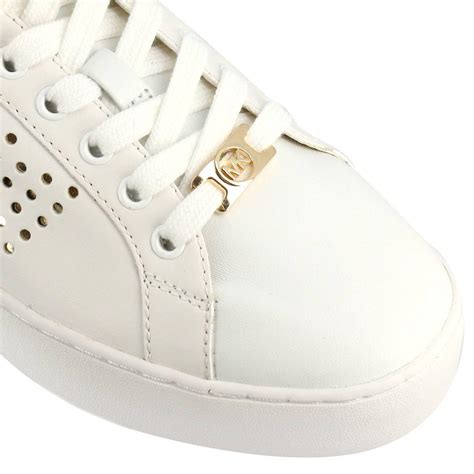 michael kors witte sneakers sale|michael kors white leather sneakers.